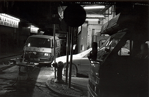 Car body respraying, Kennedy Street, Wanchai, 3 March 1997