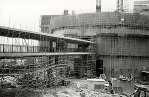 Construction of One International Finance Centre on reclaimed land in Central, 17 April 1997