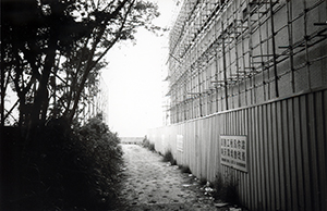 Construction taking place near the waterfront, Sandy Bay, 31 May 1997