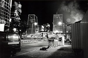 Street scene at Admiralty, night, 27 June 1997