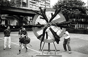 Sculpture in Victoria Park, Causeway Bay, 4 June 1997