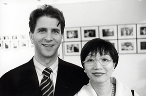 Glen Steinman and Sabrina Fung at the Fringe Club, Central, 18 July 1997