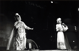 Hungry Ghost Festival Chinese opera performance, Sheung Wan waterfront, 22 August 1997