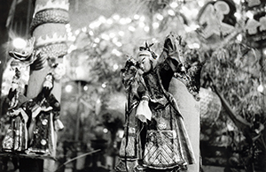 Giant incense sticks for the Hungry Ghost Festival, Moreton Terrace, Causeway Bay, 25 August 1997