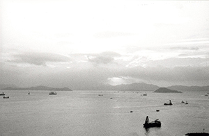 Sunset, Lamma Channel, viewed from Sandy Bay, 27 August 1997