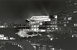 Hong Kong Convention and Exhibition Centre, viewed from the Hong Kong Arts Centre, 30 August 1997