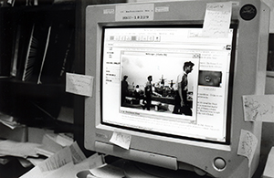 Photo of British soldiers by David Clarke on a PBS Online website about the Hong Kong handover, HKU, Pokfulam, 15 September 1997