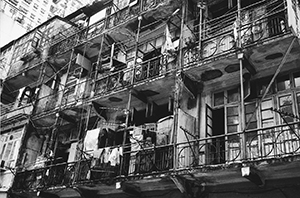 Street sleepers' shelter, Wanchai, 25 September 1997