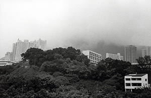 Mist, view from a window at Sha Wan Drive, Sandy Bay, 29 September 1997
