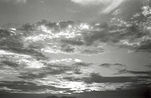 Sunset, viewed from a balcony, Sandy Bay, 10 September 1997