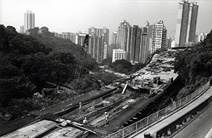 Construction of a flyover up to Pokfulam Road, Pokfulam , 10 October 1997