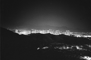 Lights of Shenzhen visible in the distance, Tin Shui Wai, 1 November 1997