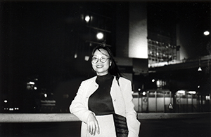 Curator Binghui Huangfu visiting Hong Kong, Central, 25 November 1997