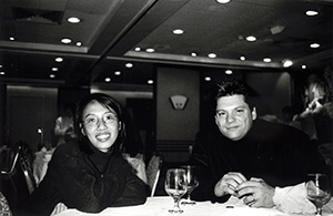 Dinner with Sara Wong and Steve Hawley in Central, 12 December 1997