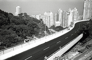 Roadworks on Mount Davis Road, Pokfulam, 17 December 1997