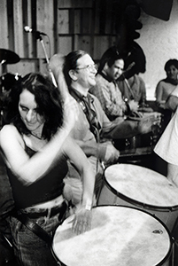 Scottish samba group at the Fringe Club, Central, 2 January 1998