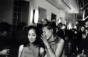 Young amateur fashion models taking part in the Clothink event at the Visual Arts Centre, Hong Kong Park, 17 January 1998