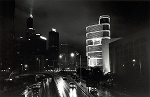 Night view of Gloucester Road, Wanchai, 15 February 1998