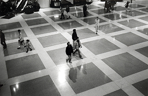 Pacific Place in the evening, Admiralty, 22 March 1998