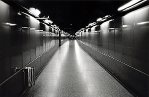 Tunnel towards the Times Square exit of the Causeway Bay MTR station, 2 April 1998