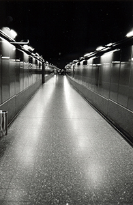 Tunnel towards the Times Square exit of the Causeway Bay MTR station, 2 April 1998