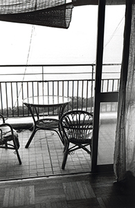View of a balcony, Sha Wan Drive, Sandy Bay, 25 May 1998