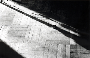 Light and shadows on a wooden floor, Sha Wan Drive, 6 May 1998