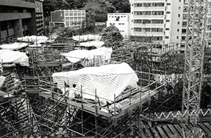Kadoorie Biological Sciences Building under construction, University of Hong Kong, 8 June 1998
