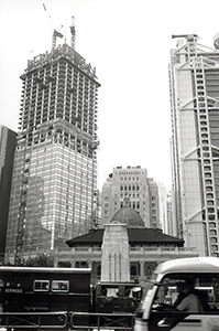 Cheung Kong Center under construction, Central, 16 July 1998