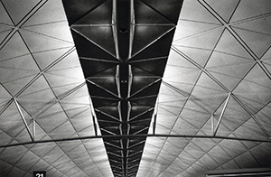 Ceiling of the Hong Kong International Airport, Chek Lap Kok, 19 July 1998