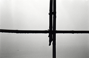 Detail of scaffolding outside a building, Sha Wan Drive, Sandy Bay, 1 September 1998