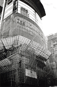 Man Yee Building under construction, Des Voeux Road Central, Central, 24 October 1998