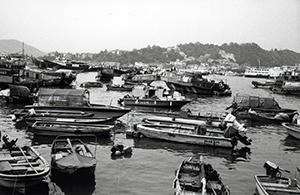 Boats at their moorings, Cheung Chau, 22 November 1998