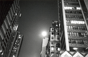 Moon rising, Wanchai, 4 November 1998