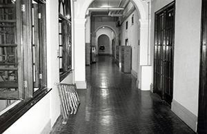 The Main Building at night, The University of Hong Kong, Pokfulam, 21 December 1998