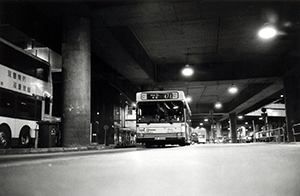 Admiralty Bus Terminus at night, Admiralty, 4 December 1998