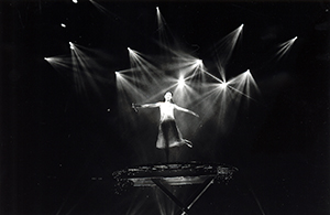 Faye Wong performing at the Hong Kong Coliseum, 9 January 1999