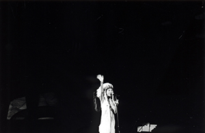 Faye Wong performing at the Hong Kong Coliseum, 9 January 1999