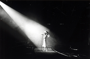 Faye Wong performing at the Hong Kong Coliseum, 9 January 1999