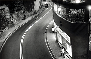 Robinson Road, viewed from the Central to Mid-levels escalator, Mid-Levels, 13 May 1999