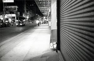 Street scene in Wanchai at night, 11 May 1999