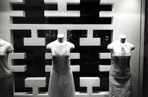 Vivienne Tam boutique window display, Pacific Place, 6 June 1999