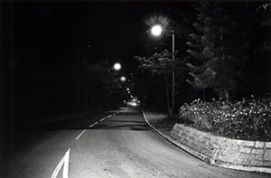 Victoria Road at night, near Sassoon Road, 22 June 1999