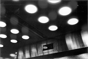A lift in the K. K. Leung Building, on the way to the Senior Common Room, HKU, 4 October 1999