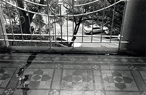 View of a balcony in the Main Building, HKU , 13 October 1999