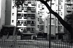 Buildings opposite the University of Hong Kong, Pokfulam Road, 25 October 1999