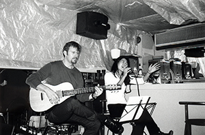 Musicians at Steps, Aberdeen Street, 13 November 1999