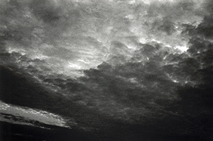 The sky at dusk, from Sha Wan Drive, 5 December 1999