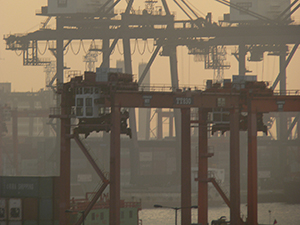 A container terminal, Kwai Chung, Kowloon, 23 January 2005