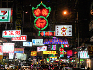 Neon signs, Yau Ma Tei, 29 January 2005